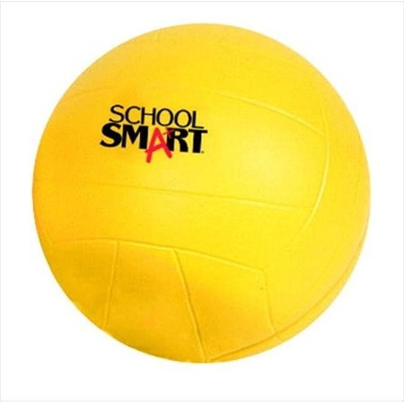 SCHOOL SMART School Smart 019992 7.5 In. Foam Volleyball ; Yellow 19992